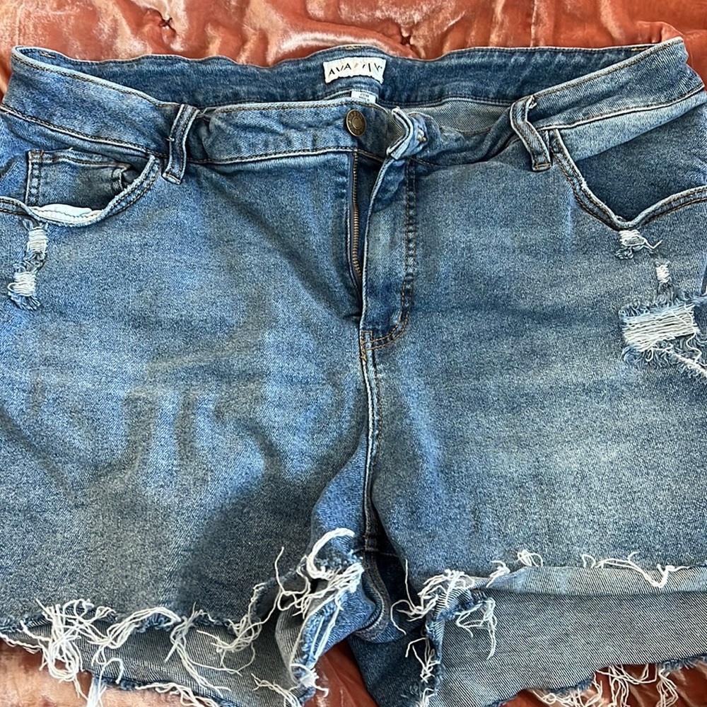 Plus Size Jean Shorts